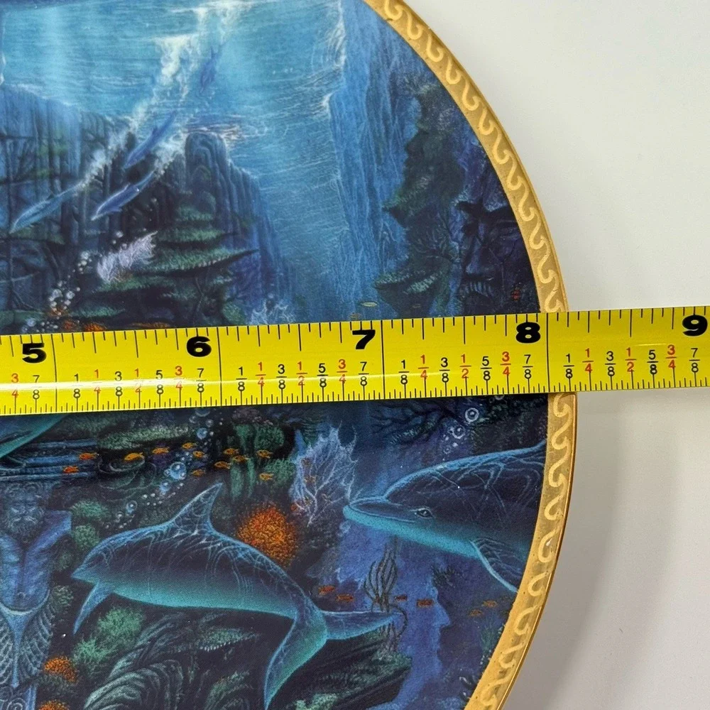 Undersea Visions TEMPLE OF TREASURES Plate Hamilton Collection Sea Ocean Fish